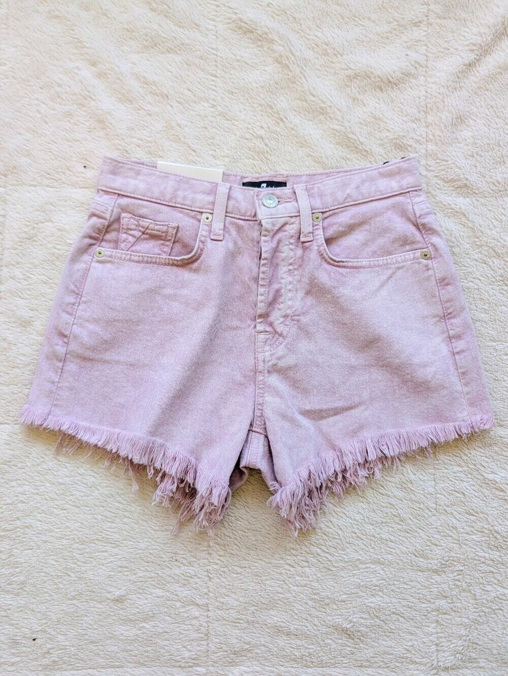 7famk Monroe High Rise Cutoff Shorts